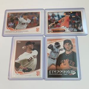 Lot of 4 Madison Bumgarner San Francisco Giants Topps MLB Baseball Cards